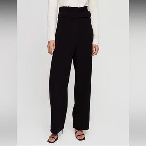 Aritzia Babaton Jermaine Pants Made with Japanese Fabric in Black Size 4